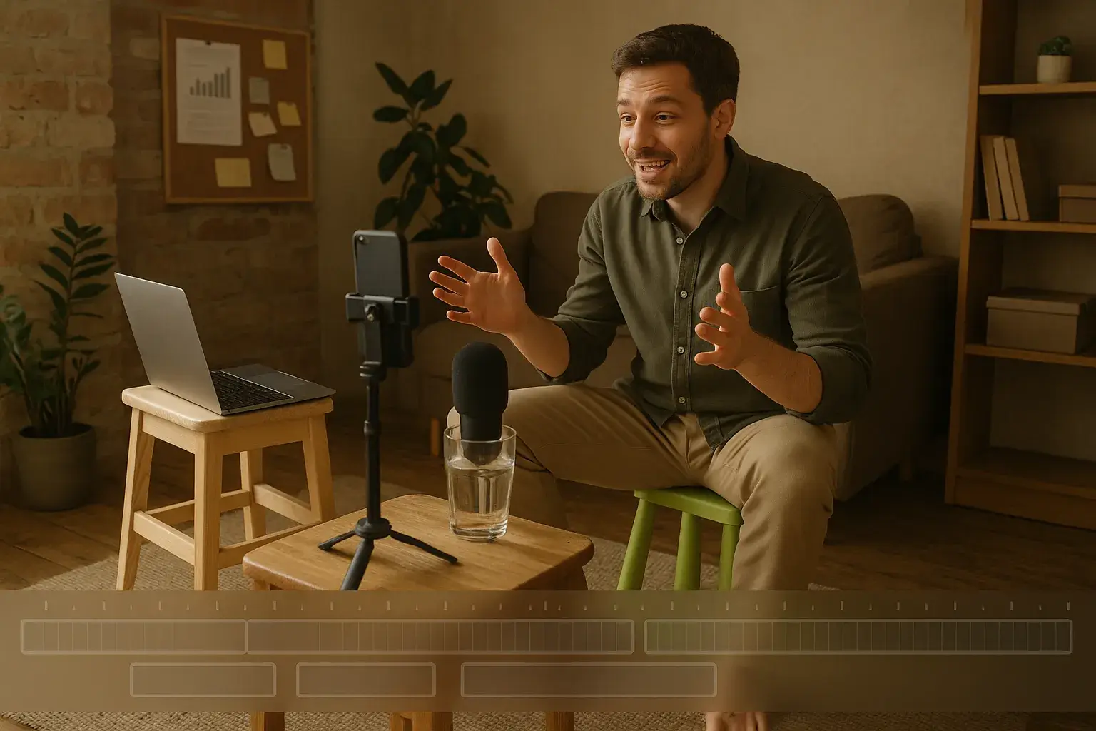 импровизированная запись приветствия для курса