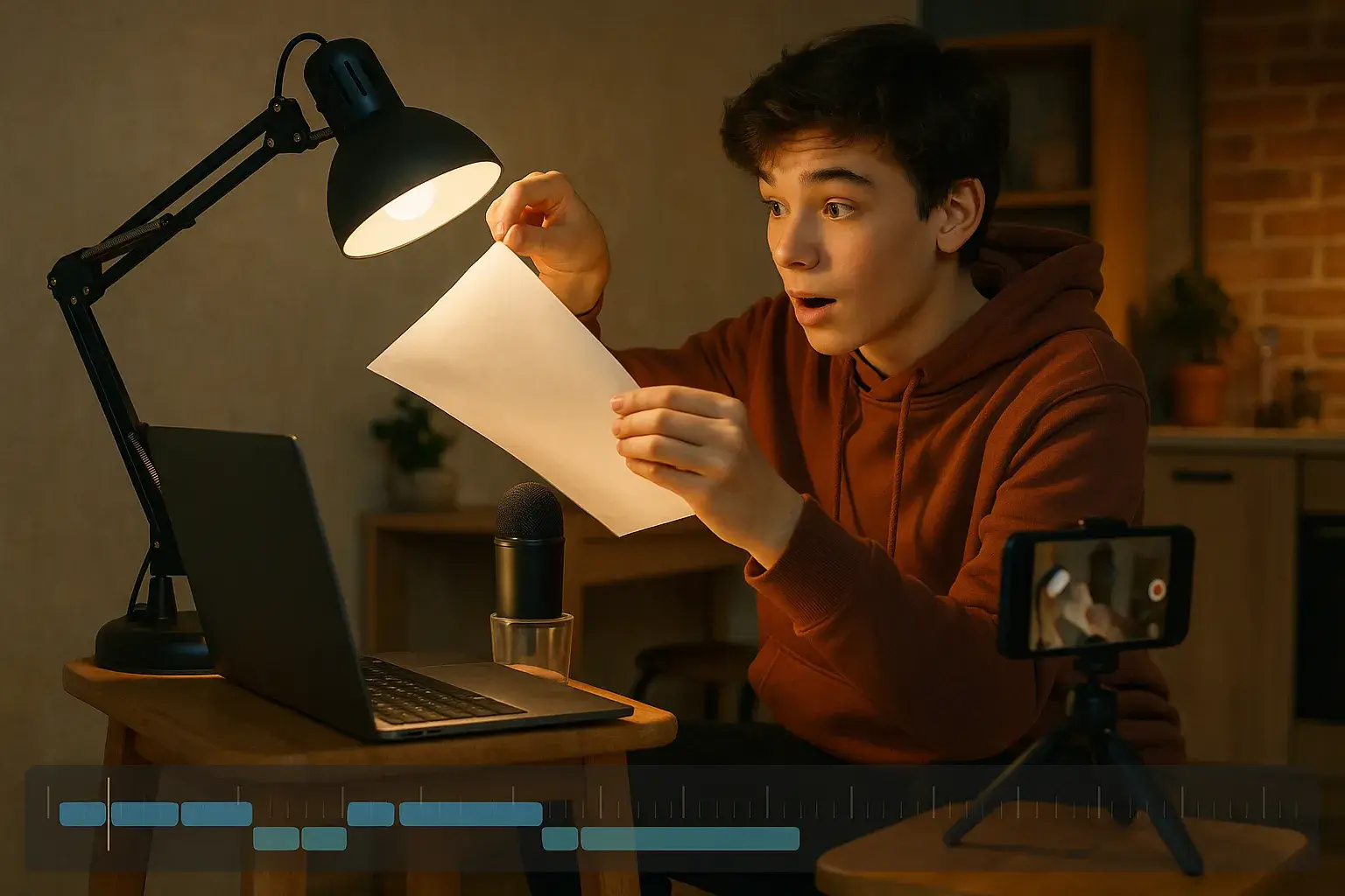 настройка света с помощью подручных средств